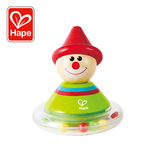 Hape Roly-Poly Ralph | Colorful Wobble & Play Clown Balance Toy untuk Bayi