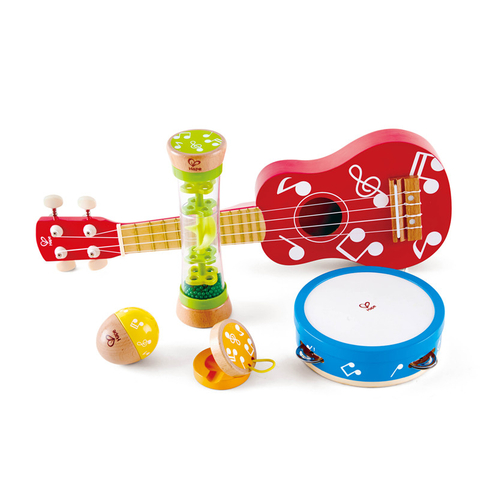 Set Alat Pancaragam Mini Hape |Set Muzik Alat Kayu Lima Keping Untuk Kanak-kanak