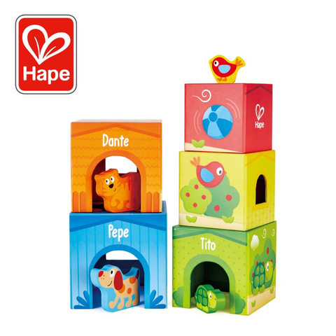 Menara Persahabatan Hape | Pepe & Friends Colorful Blackable Box Box Kids Play Set, 9-Piece