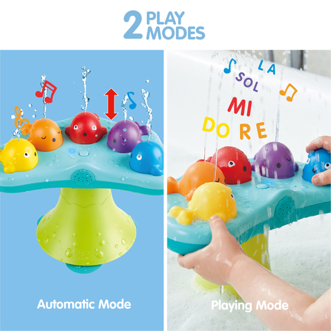 Hape Musical Whale Fountain | Mainan Mandi Mainan Mainan Playset untuk kanak-kanak, 18 bulan ke atas